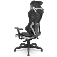 Poltrona Gamer Vizon DZ  Tela Square cor Preta  Mecanismo Relax com Base Giratória e Braços Reguláveis 3D - Foto 10