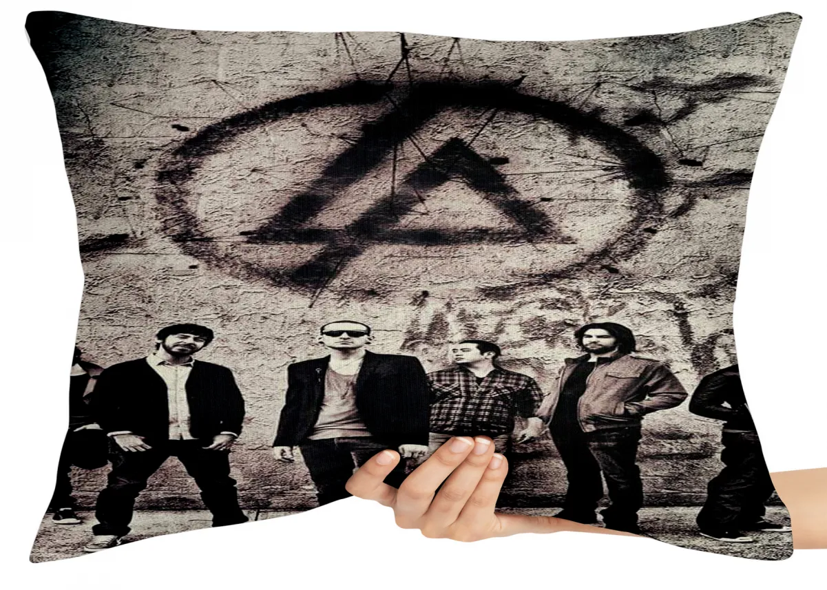 Almofada Gigante para sofá puff sala Linkin Park banda Imagem