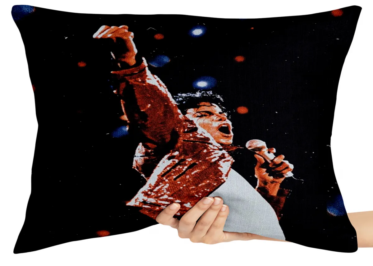 Almofada Gigante para sofá puff sala Michael Jackson braço show Imagem