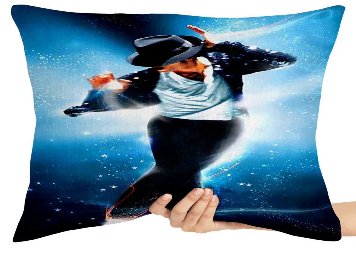 Almofada Gigante para sofá puff sala Michael Jackson dançando Imagem