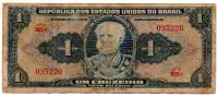 C009 - 1 Cruzeiro - 1° Estampa - Série 925 - Autografada / Assinada a Mão - Marquês de Tamandaré - Data: 1944 - R