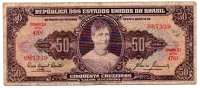 C092 - 50 Cruzeiros - 2° Estampa - Série 470 - Princesa Isabel - Data: 1960 - UTG