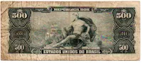 C119 - 50 Centavos (Sobre 500 Cruzeiros) - 1° Estampa - Série 1516 - D. João VI - Data: 1967 - R - C/ Furo - Foto 2