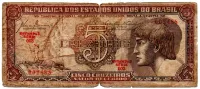 C111 - 5 Cruzeiros - Série 003 - Índio - Data: 1961 - UTG