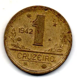 1942 - 1 Cruzeiro - Moeda Brasil