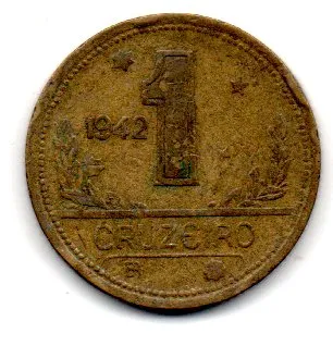1942 - 1 Cruzeiro - Moeda Brasil