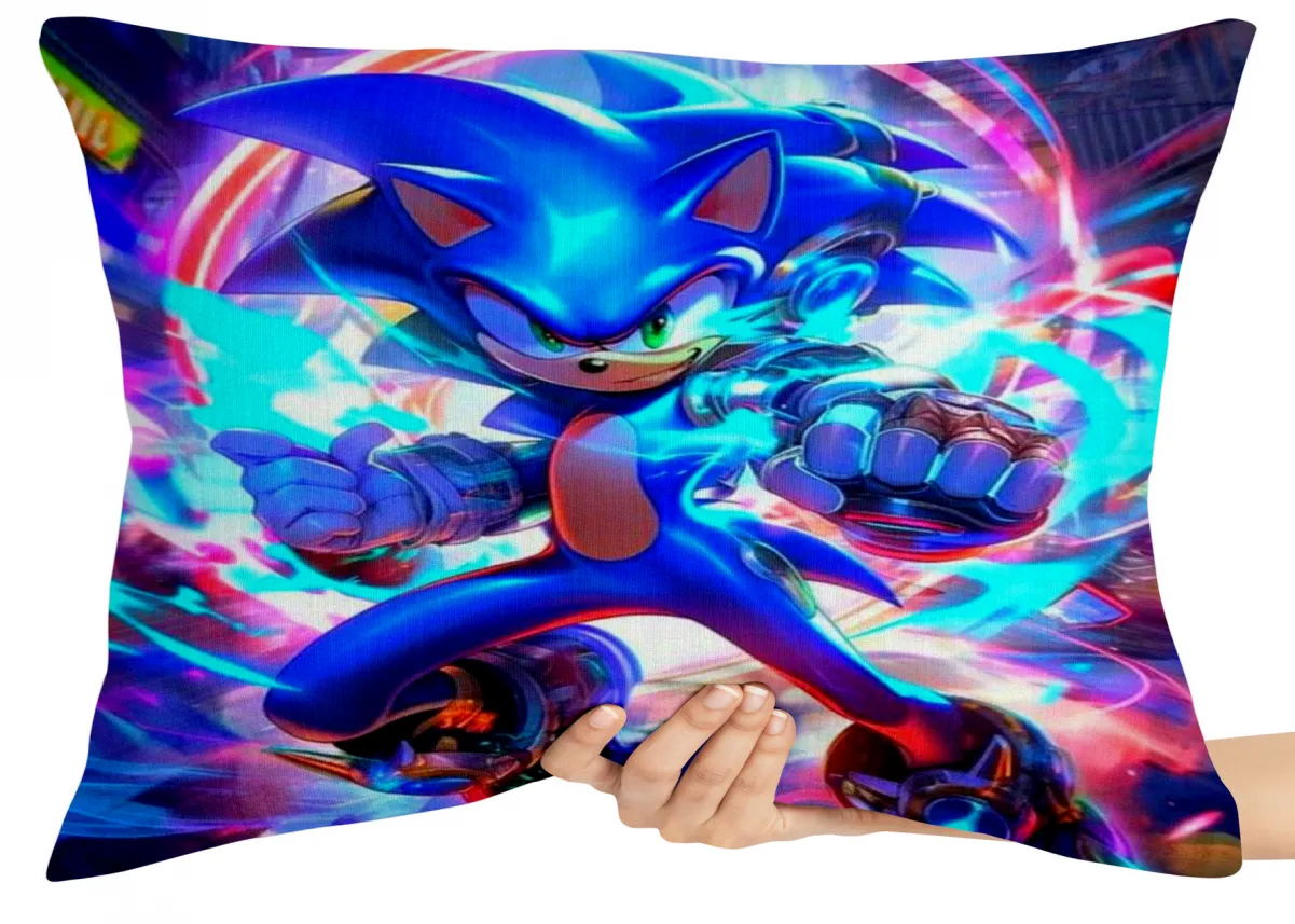 Almofada Gigante para sofá puff sala Sonic Fluorescente