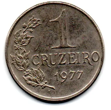 1977 - 1 Cruzeiro - Moeda Brasil