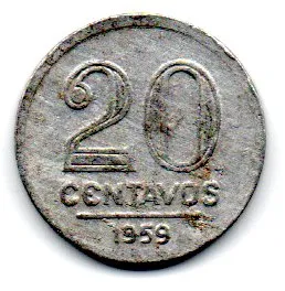 1959 - 20 Centavos - Moeda Brasil