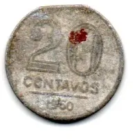 1960 - 20 Centavos - Moeda Brasil