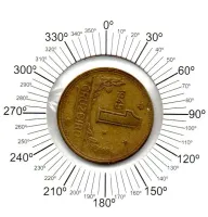 1945 - 1 Cruzeiros - ERRO: Reverso Horizontal - Moeda Brasil