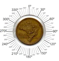 1945 - 1 Cruzeiros - ERRO: Reverso Horizontal - Moeda Brasil - Foto 2