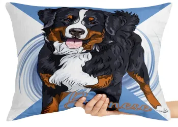 Almofada Gigante para sofá puff sala Bernese cachorro dog cão