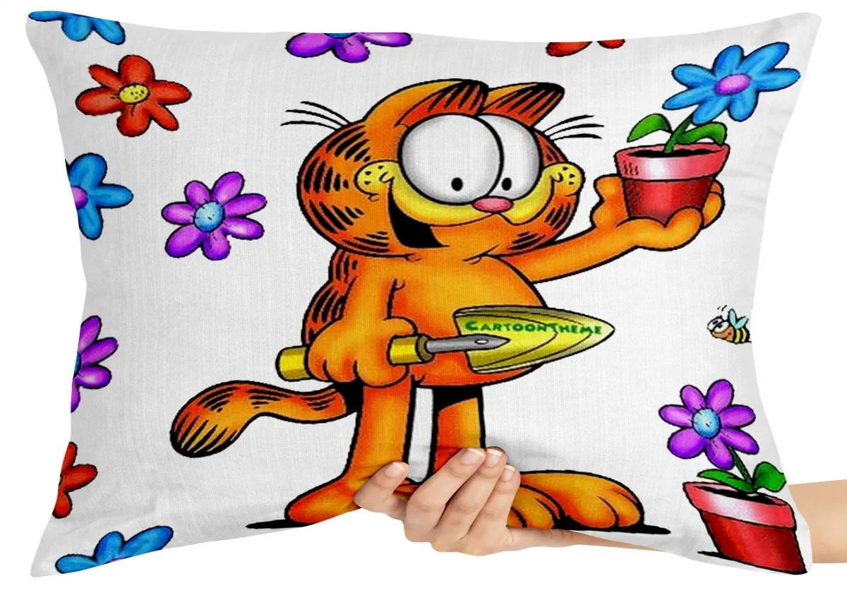 Almofada Gigante para sofá puff sala Garfield jardineiro gato cat