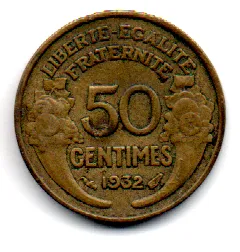 França - 1932 - 50 Centimes