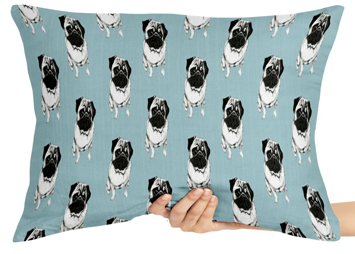 Almofada Gigante para sofá puff sala Pugs wallpaper cachorro cão dog