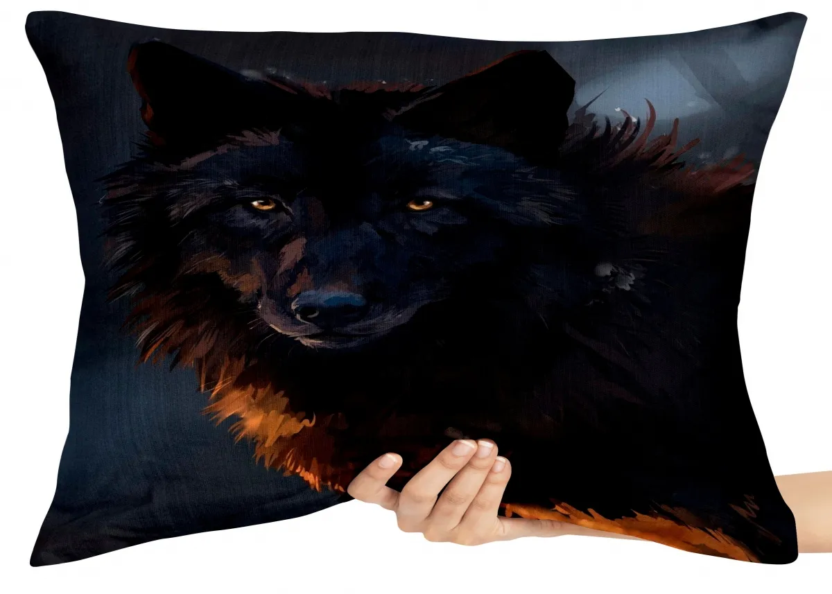 Almofada Gigante para sofá puff sala Lobo lobisomem