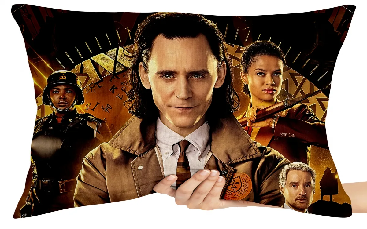 Almofada Gigante para sofá puff sala Loki relógio tempo