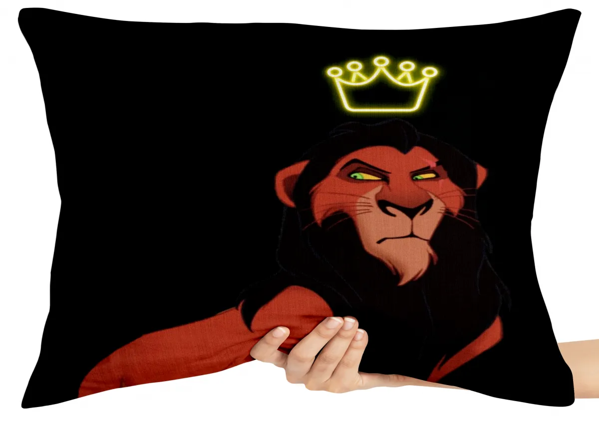 Almofada Gigante para sofá puff sala Scar rei leão Imagem