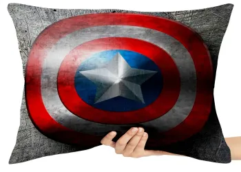 Almofada Gigante para sofá puff sala Capitão America Escudo marvel