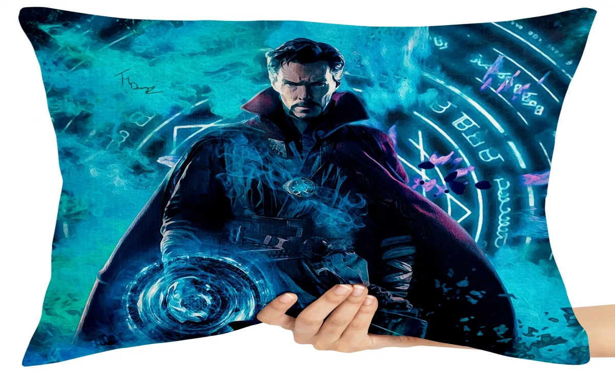 Almofada Gigante para sofá puff sala Doutor Estranho azul Imagem