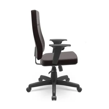 Poltrona Presidente Izzi Mecanismo Relax Base Giratória com Braços Reguláveis - Foto 2