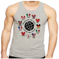 Camiseta Regata adulto ou infantil Disney park paises mundo - Foto 2