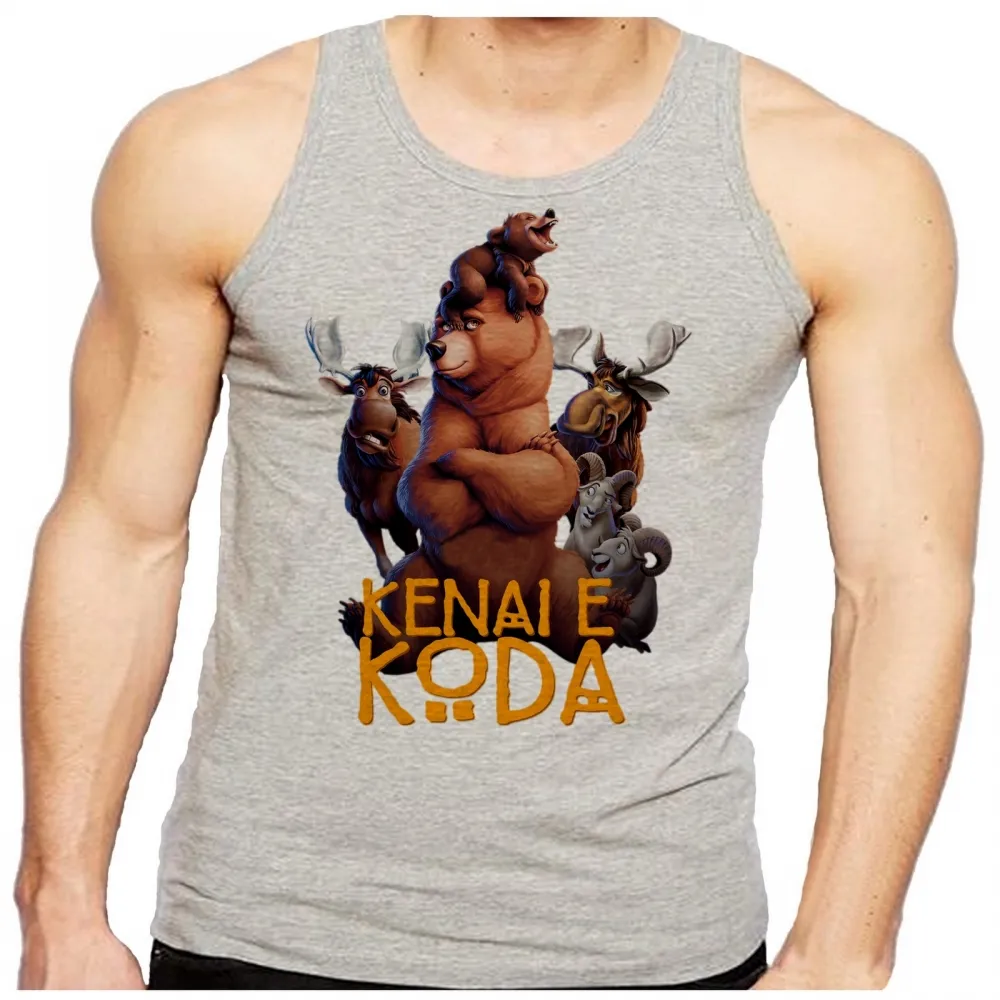 Camiseta Regata adulto ou infantil Irmão urso desenho lindo Imagem