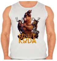 Camiseta Regata adulto ou infantil Irmão urso desenho lindo - Foto 2