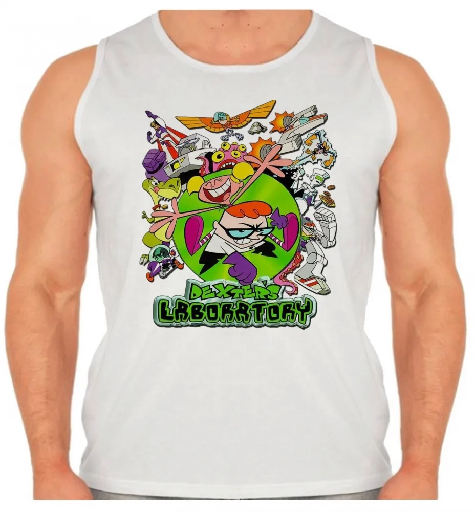 Camiseta Regata adulto ou infantil Laboratorio de Dexter