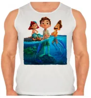 Camiseta Regata adulto ou infantil Lucca disney desenho peixe - Foto 2