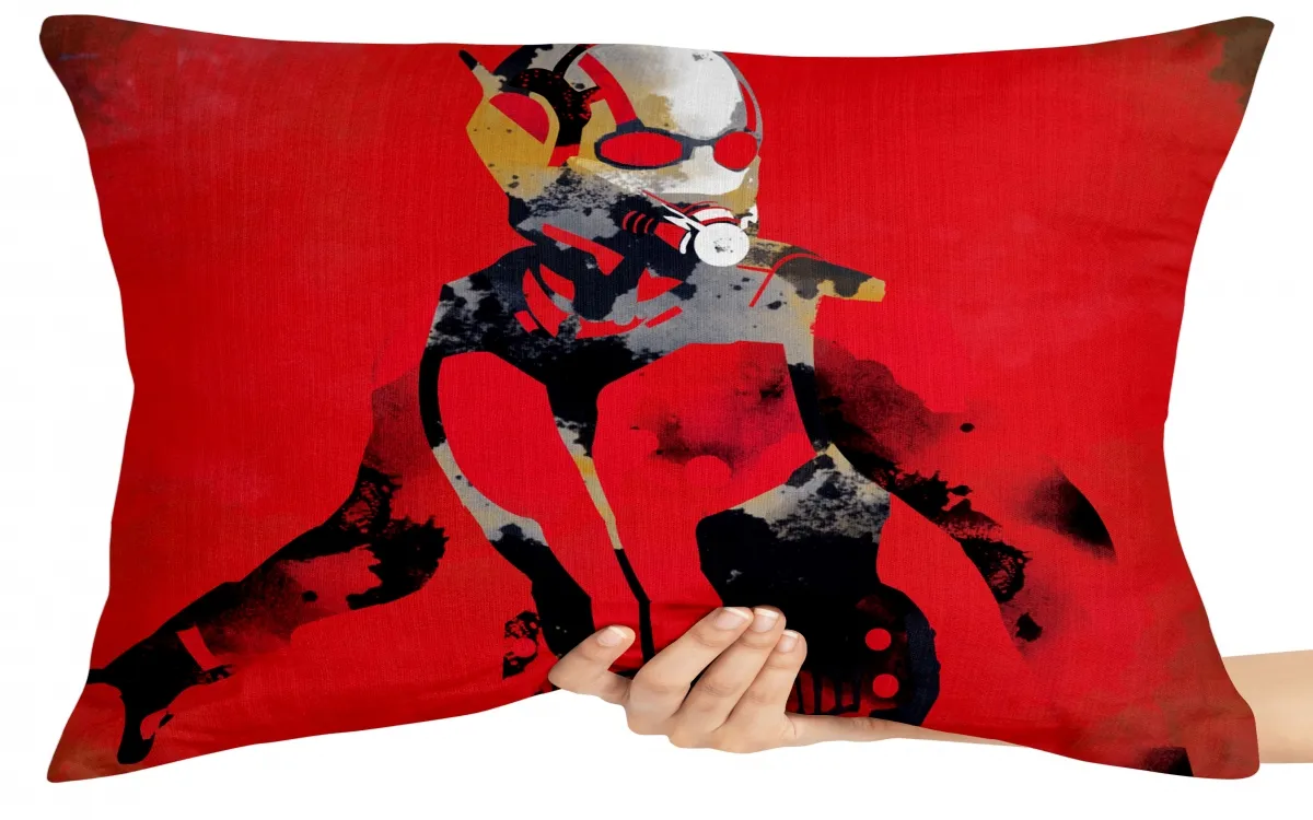 Almofada Gigante para sofá puff sala Homem Formiga vermelho