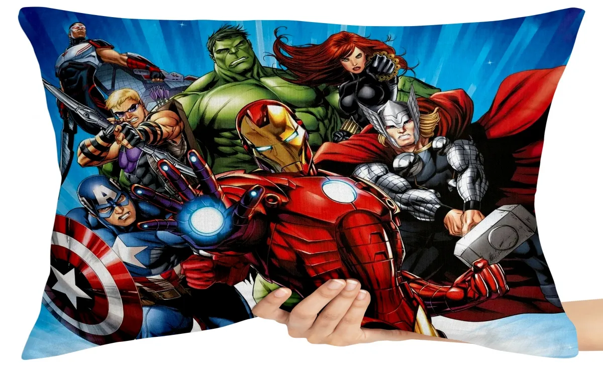 Almofada Gigante para sofá puff sala Vingadores desenho