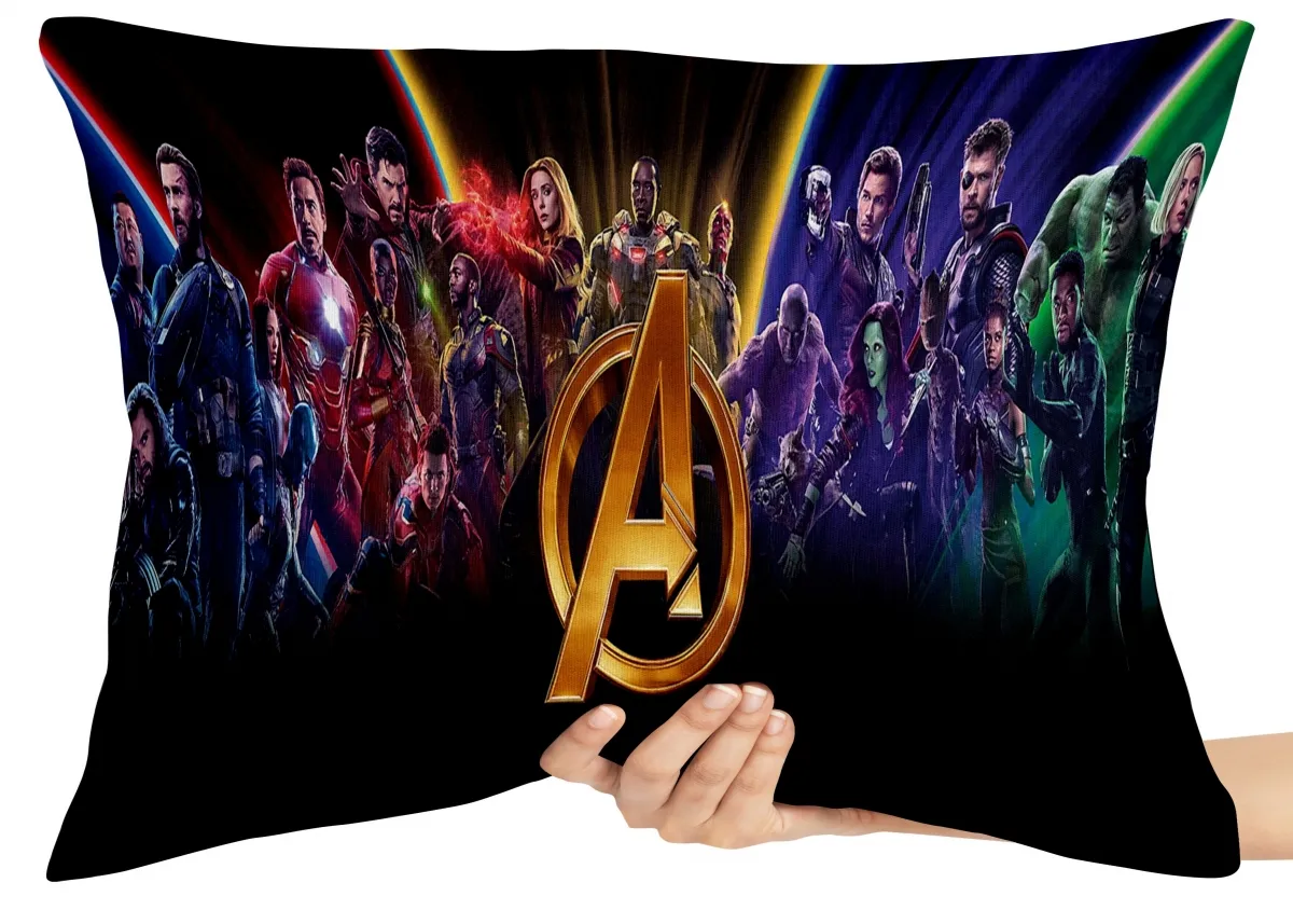Almofada Gigante para sofá puff sala Vingadores Guerra Infinita