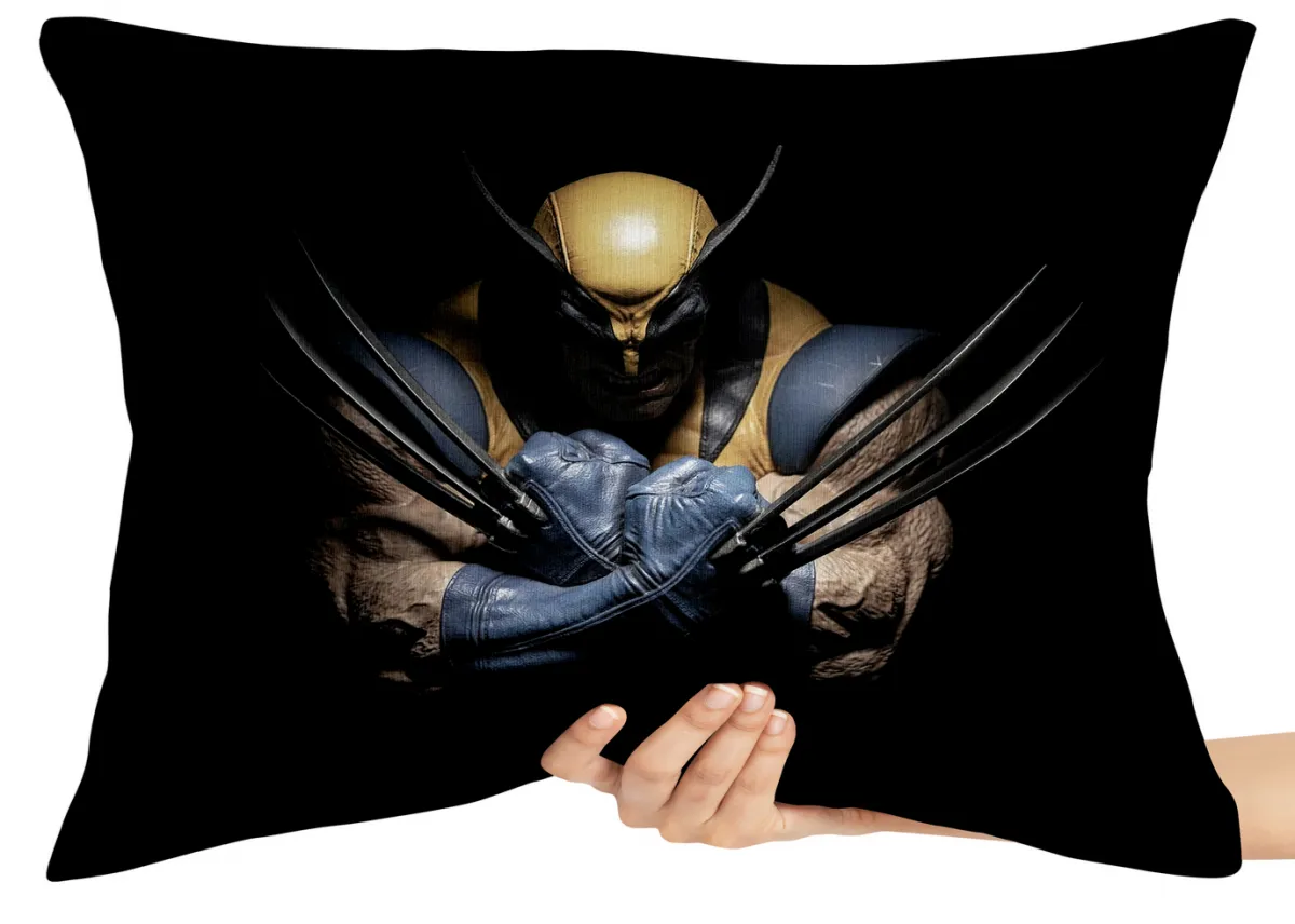 Almofada Gigante para sofá puff sala Wolverine uniforme