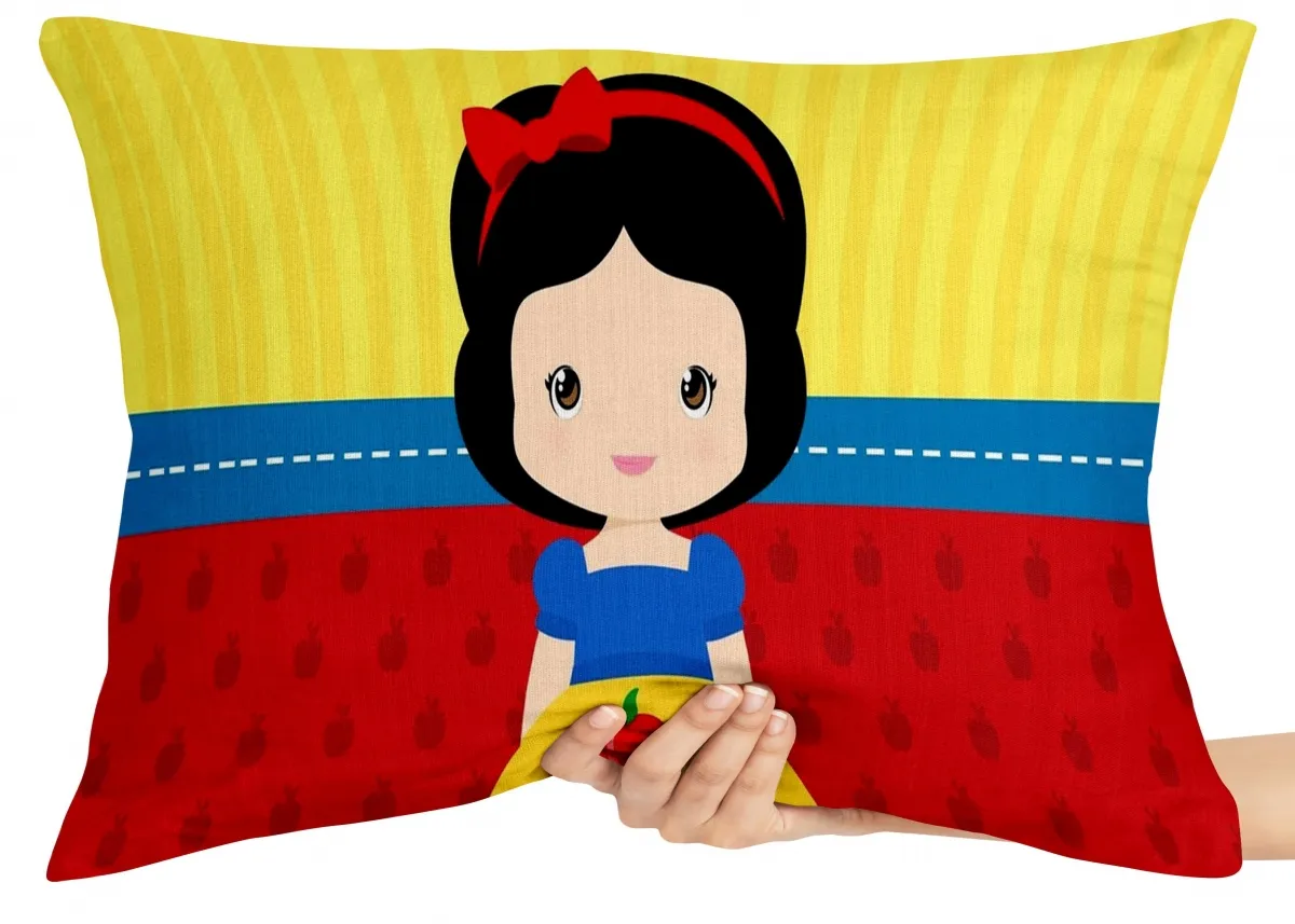 Almofada Gigante para sofá puff sala Branca de Neve disney Imagem