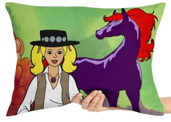 Almofada Gigante para sofá puff sala Cavalo de Fogo princesa Sara