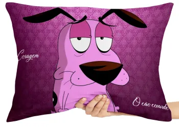 Almofada Gigante para sofá puff sala Coragem o cão covarde