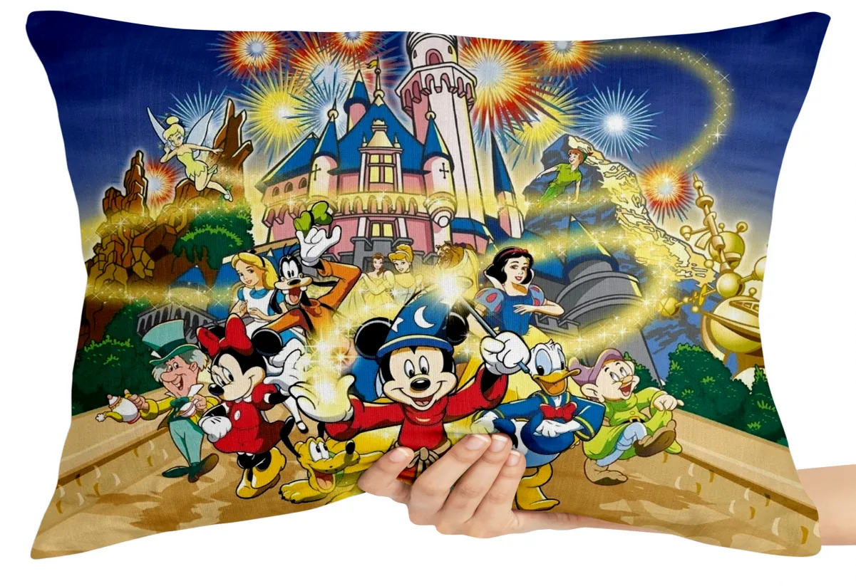 Almofada Gigante para sofá puff sala Disney castelo mickey pluto pateta Imagem
