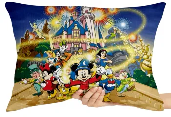 Almofada Gigante para sofá puff sala Disney castelo mickey pluto pateta
