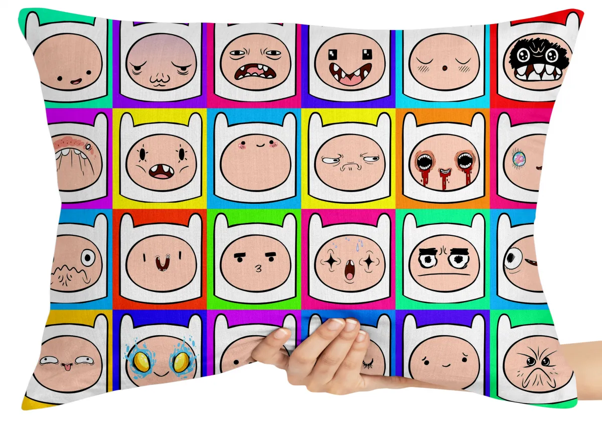 Almofada Gigante para sofá puff sala Finn Hora da Aventura Imagem