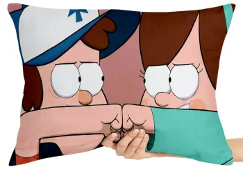 Almofada Gigante para sofá puff sala Gravity Falls Dipper Mabel