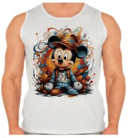 Camiseta Regata adulto ou infantil Mickey mouse baby desenho - Foto 2