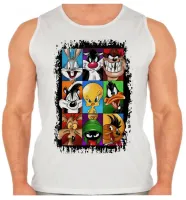 Camiseta Regata adulto ou infantil Pernalonga frajola taz mania piu piu patolino coiote marvin marciano ligeirinho pepe le pew - Foto 2
