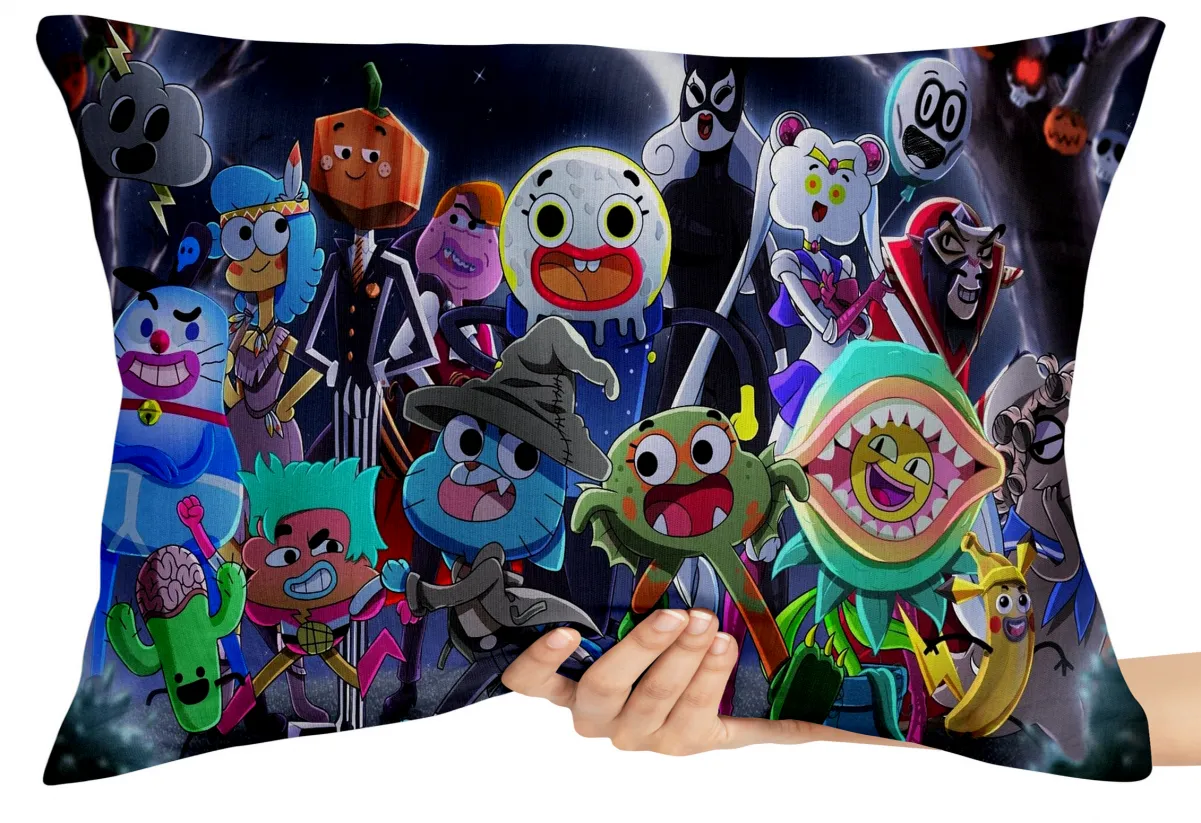 Almofada Gigante para sofá puff sala Gumball Halloween desenho Imagem