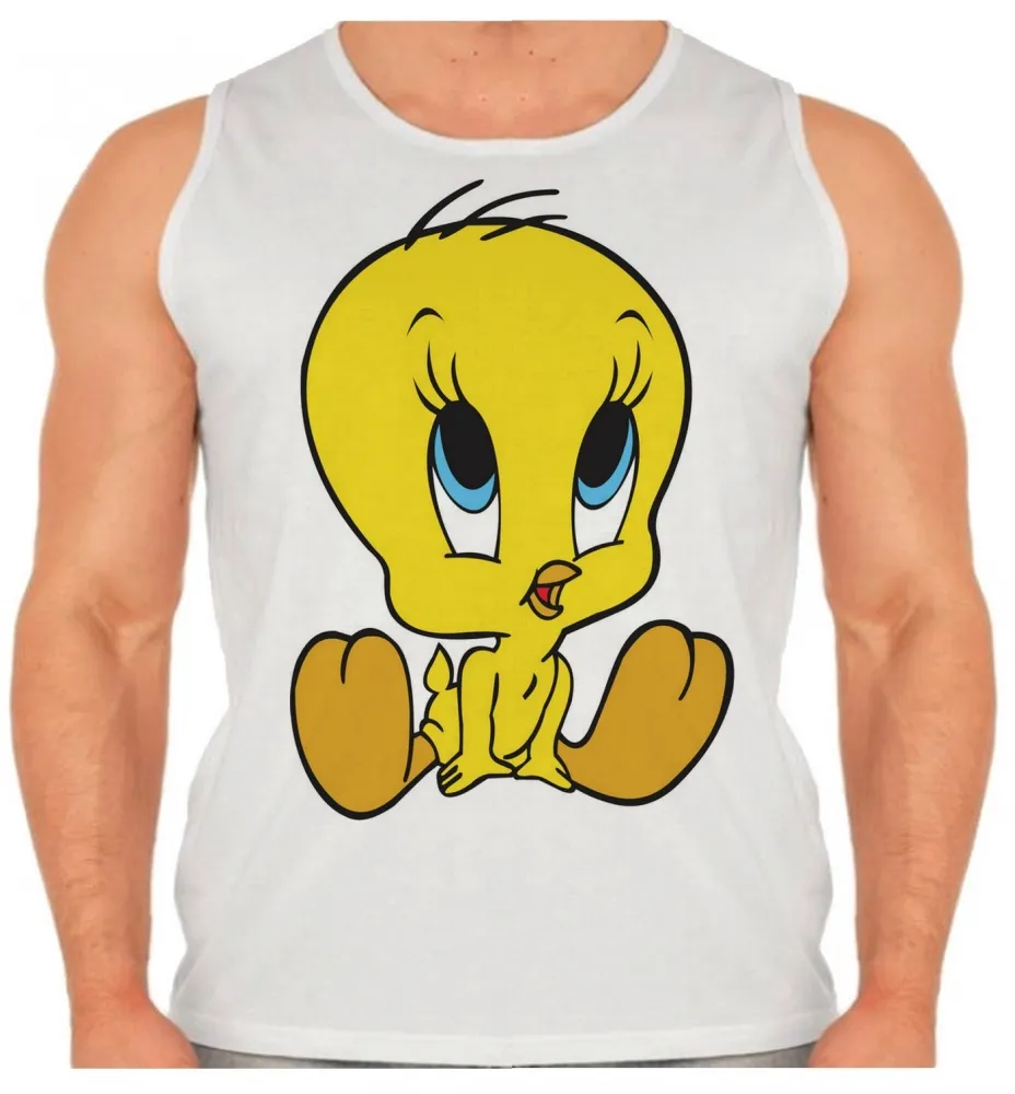 Camiseta Regata adulto ou infantil Piu Piu pinto frajola gato