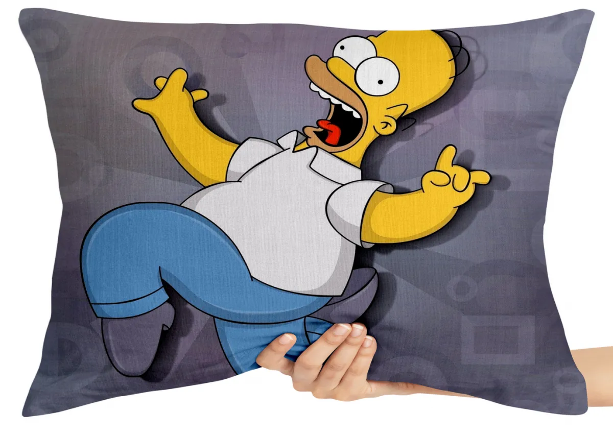 Almofada Gigante para sofá puff sala Homer Simpsons cantando