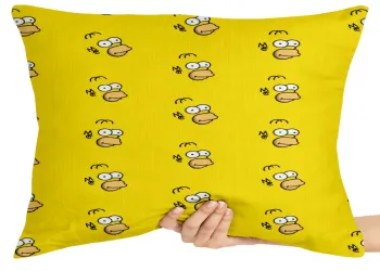 Almofada Gigante para sofá puff sala Homer Simpsons rosto