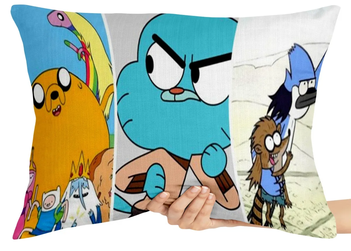 Almofada Gigante para sofá puff sala Hora da Aventura Gumball Apenas um show Imagem