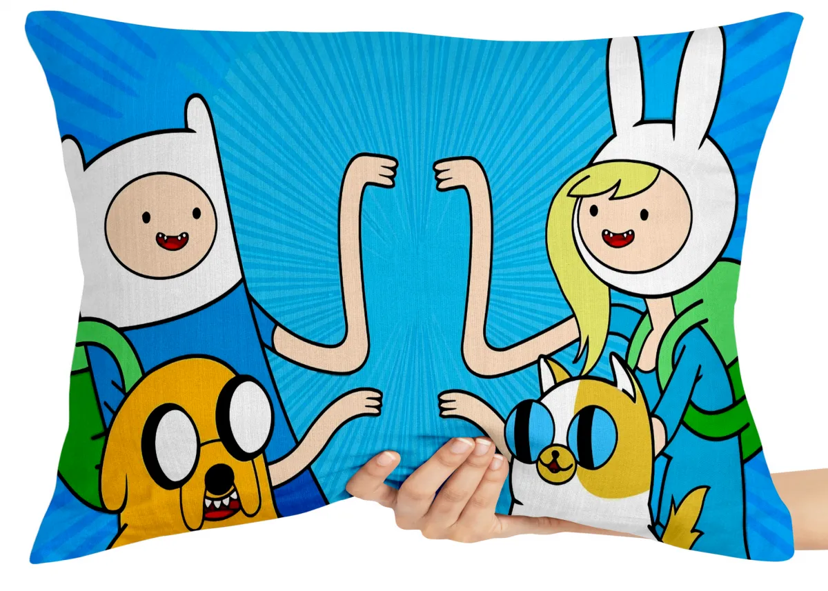 Almofada Gigante para sofá puff sala Hora da Aventura inverso Imagem